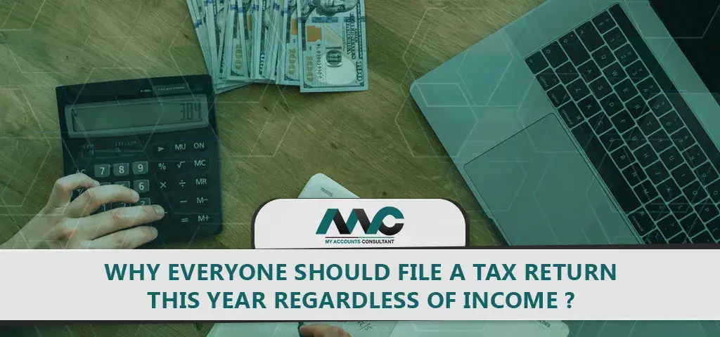 Everyone Should file a tax return this year regardless of income